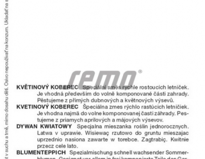 Semo Květinový koberec "Jahody se šlehačkou