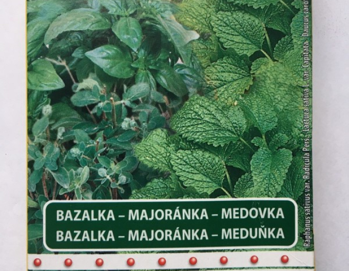 Sedos majoránka + bazalka + meduňka - výsevní pás 3x1,7m