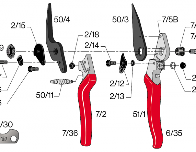 Felco 50/4 (Felco 50, 51) protiostří