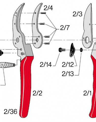 Felco 2/17 šroub pro ozubenou pojistku (Felco 2)