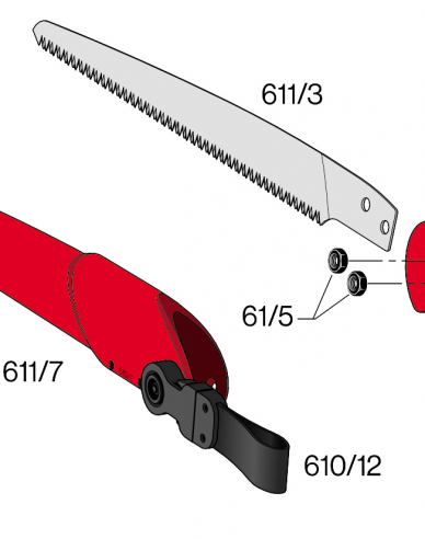 Felco 61/4 šroub pro pilku 611