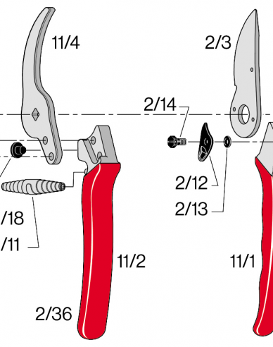 Felco 6/8 středový šroub
