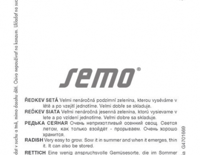 Semo Ředkev setá ´Red Meat´