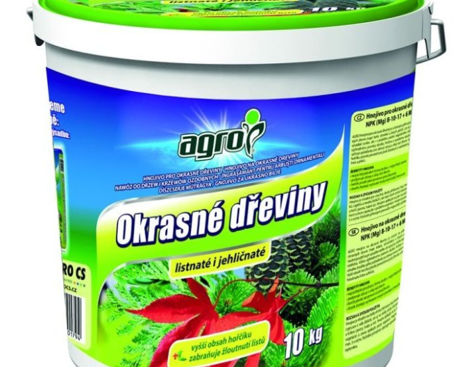 AGRO Hnojivo pro okrasné dřeviny 10kg kbelík