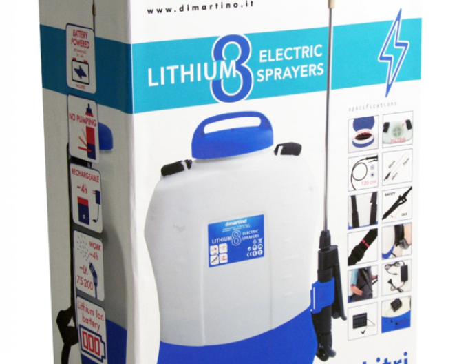 Akumulátorový postřikovač LITHIUM 8 LI-ION