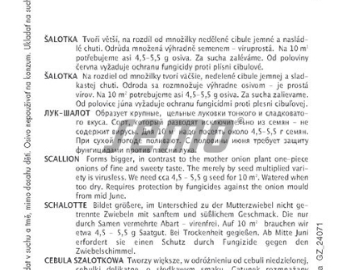 Semo Cibule šalotka ´Camelot F1´