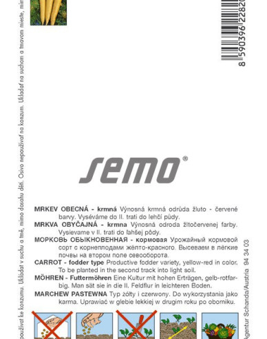 Semo Mrkev Taborská Žlutá