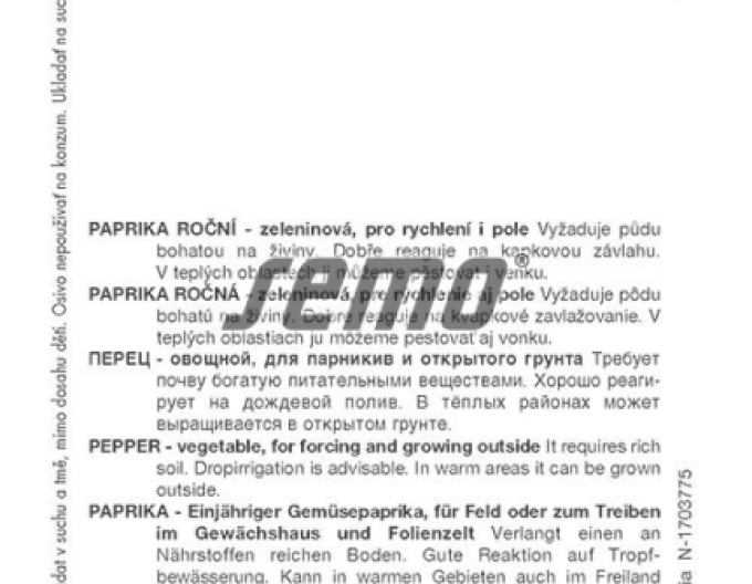 Semo Paprika roční ´Amyka F1´