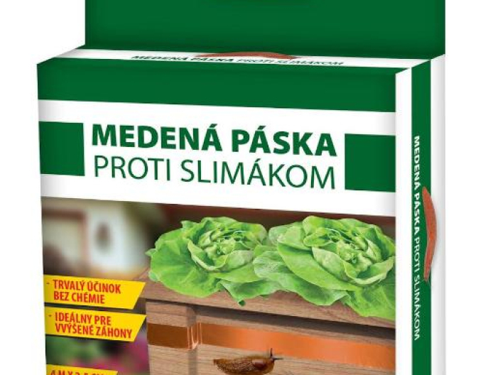 Měděná páska proti slimákům 4m