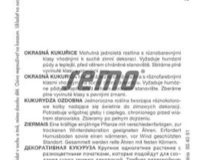 Semo Okrasná kukuřice  Multicolor