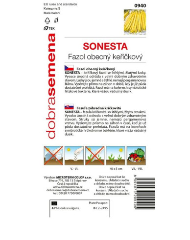 Dobrá semena Fazol obecny keříčkový Sonesta