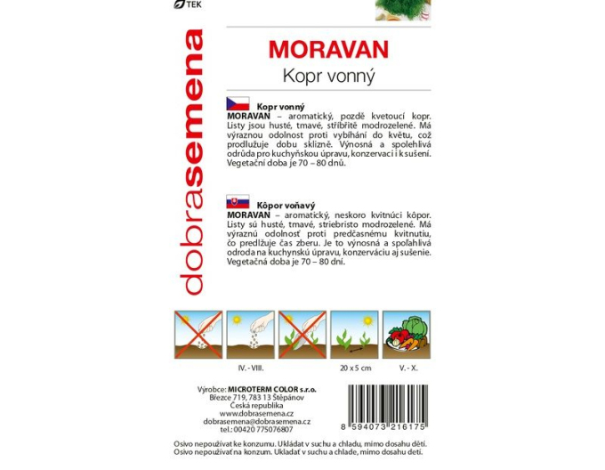 Dobrá semena Kopr voňavý Moravan