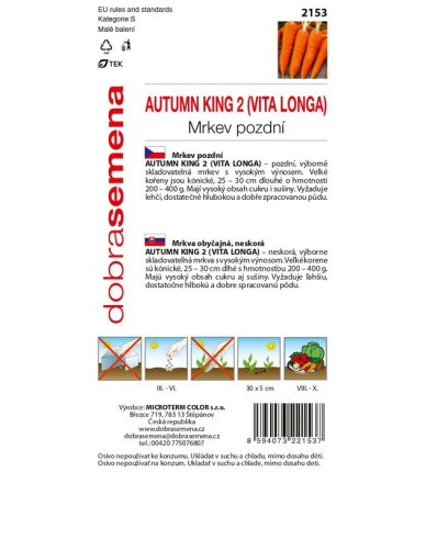 Dobrá semena Mrkev Autumn King 2