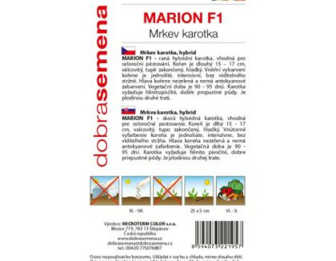Dobrá semena Mrkev Marion F1´