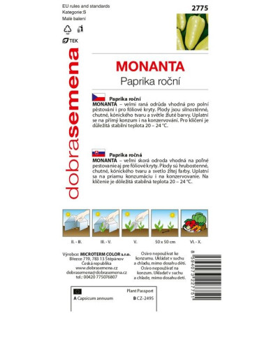 Dobrá semena Paprika roční ´Monanta´