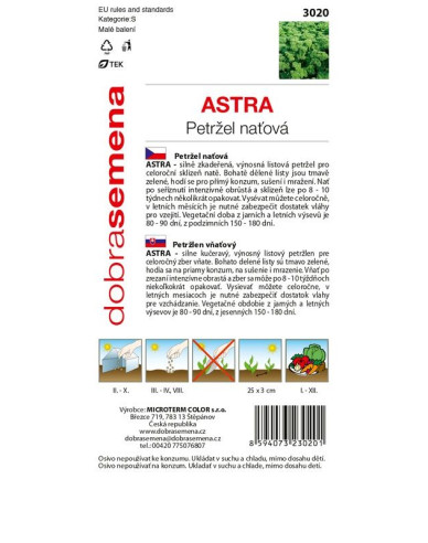 Dobrá semena Zahradní petržel - naťová  Astra