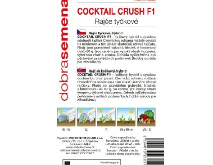 Dobrá semena Rajče tyčkové ´Coctail Crush F1´