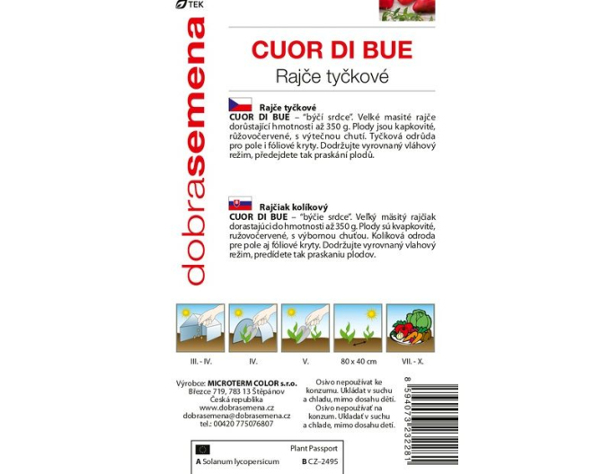 Dobrá semena Rajče Cuor Di Bue