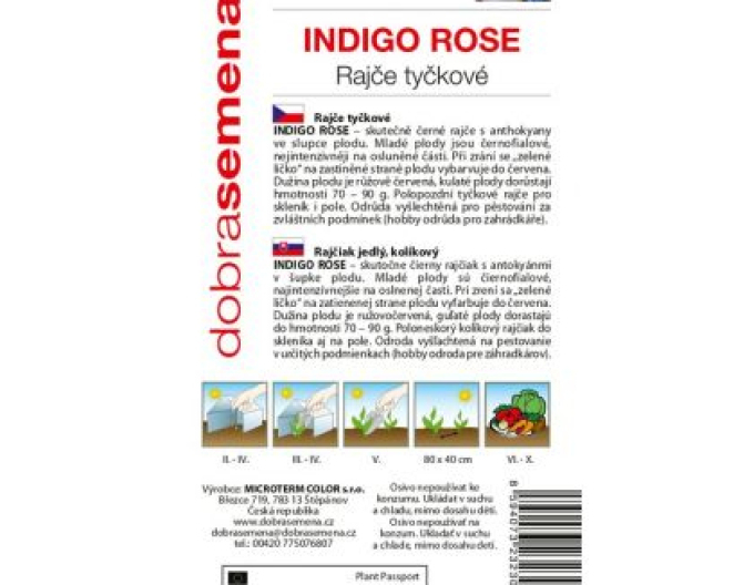Dobrá semena Rajče tyčkové Indigo Rose