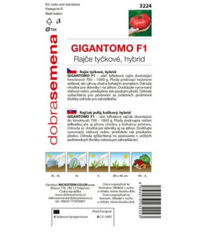 Dobrá semena Rajče tyčkové Gigantomo F1´
