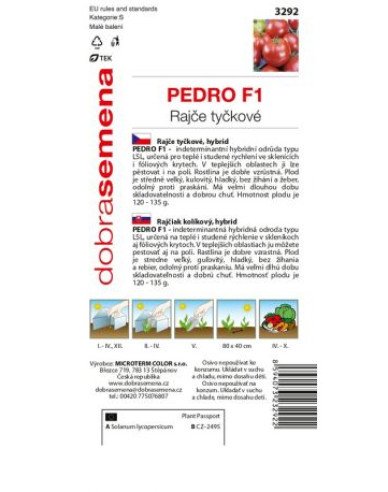 Dobrá semena Rajče tyčkové Pedro F1´