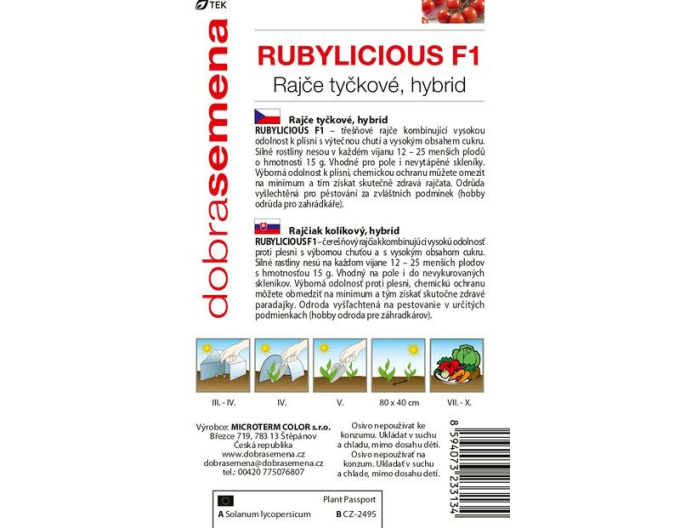 Dobrá semena Rajče Rubylicious F1