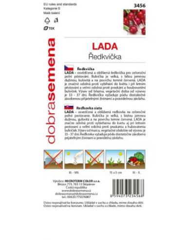 Dobrá semena Červená ředkev Lada