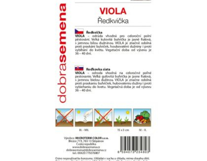 Dobrá semena Fialová ředkev Viola