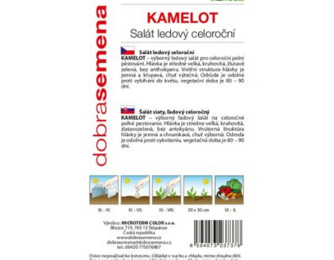 Dobrá semena Salát ledový Kamelot