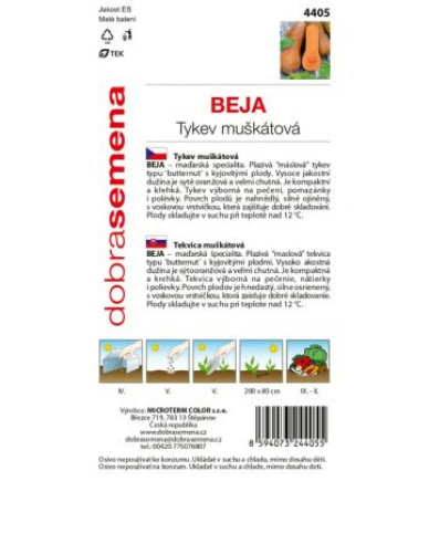 Dobrá semena Tykev muskátová Beja