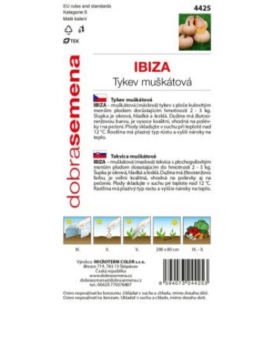 Dobrá semena Tykev muškátová Ibiza