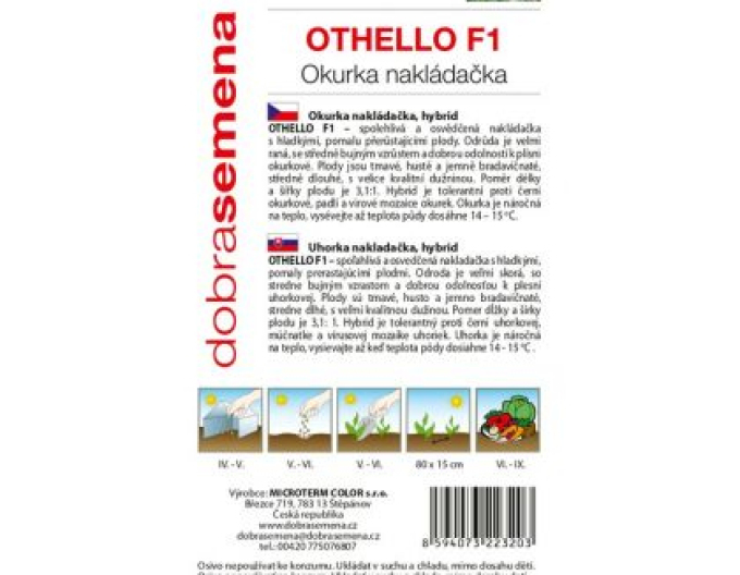 Dobrá semena Okurka nakládačka ´Othello F1´