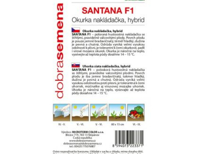 Dobrá semena Okurka nakládačka Santana F1´