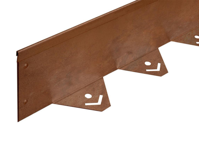 Ocelový obrubník Corten L 200 x 5 x 5 cm