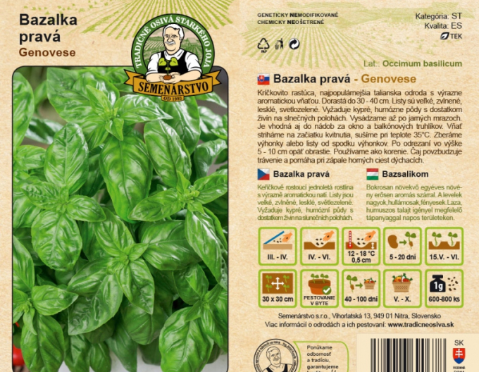 Semenářství Bazalka Genovese