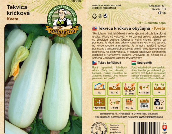 Semenářství Dýňový keř ´Kveta´