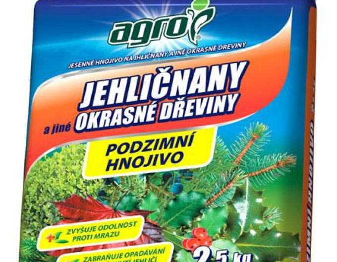Agro Podzimní hnojivo pro jehličnany a další okrasné dřeviny