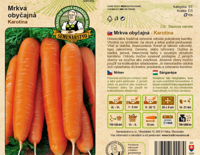 Semenářství Mrkev ´Carotina´