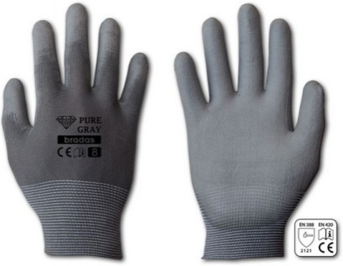 BRADAS PURE GRAY Pracovní rukavice
