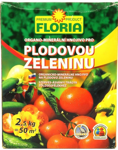 FLORIA Organicko - minerální hnojivo pro ovocnou zeleninu 2,5 kg