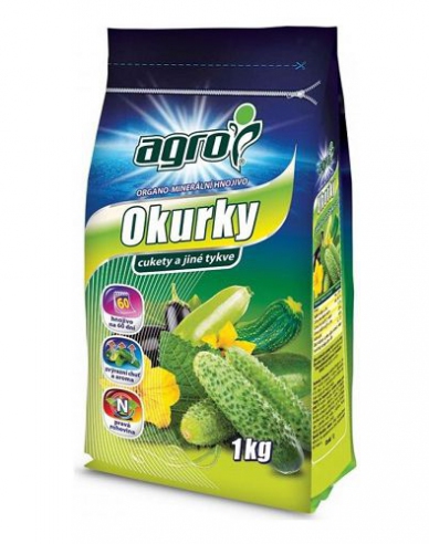 Agro organicko - minerální hnojivo pro okurky, cukety, dýně 1kg
