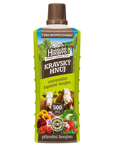 Hoštické hnojivo tekutý kravský hnůj 0,5l