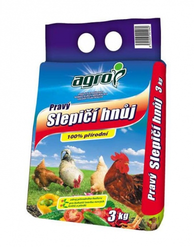 AGRO Pravý kuřecí hnůj 3 kg