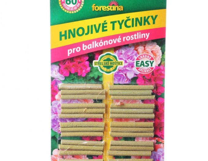 Forestina  Tyčinkové hnojivo pro balkónové rostliny 30ks