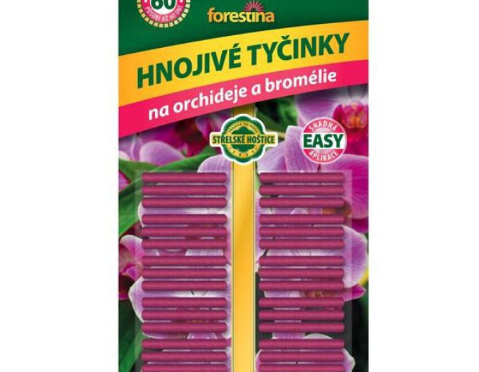 Forestina tyčinkové hnojivo pro orchideje a bromélie 30ks