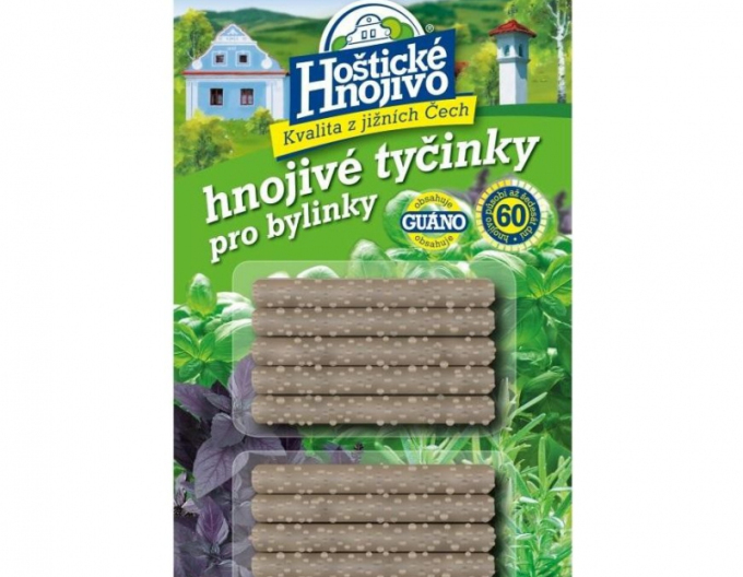 Hoštické tyčinkové hnojivo pro bylinky 10ks