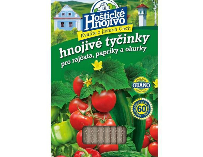 Hoštické tyčinkové hnojivo pro rajčata, papriky a okurky 20 ks