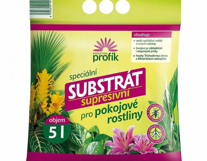 Profík Supresivní substrát pro pokojové rostliny 5l