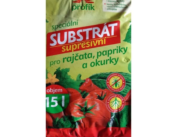 Profík Supresivní substrát pro rajčata, papriky a okurky 15l